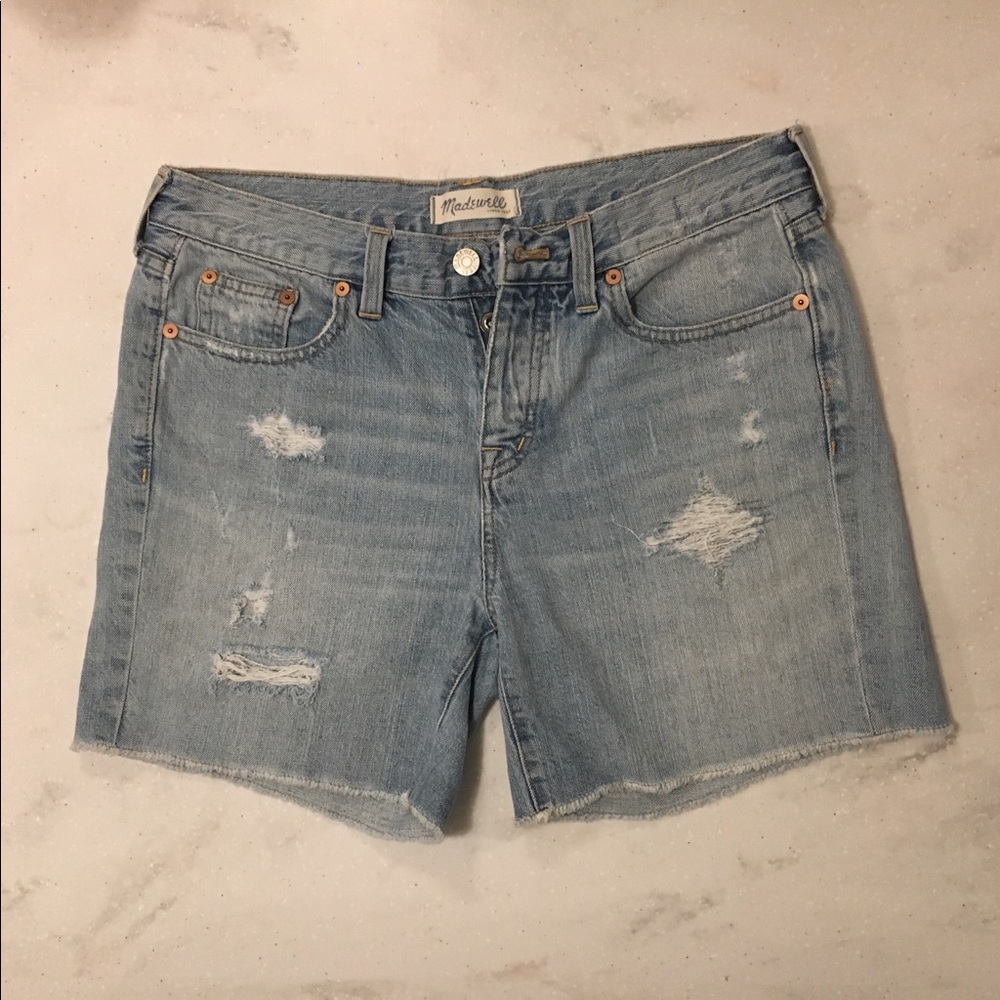 Madewell high rise cut off jean shorts
